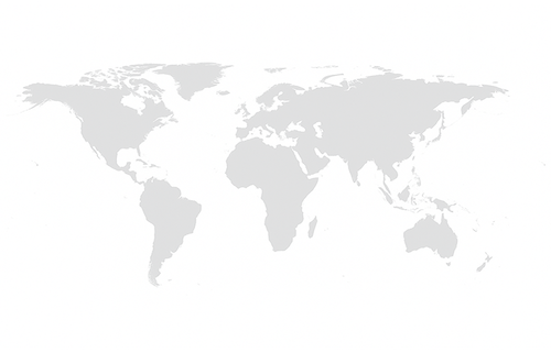 Mapa mundial mostrando cobertura global